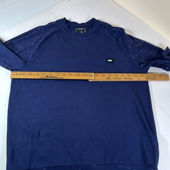 PRPS Sweatshirt Mens Navy Blue Pullover Long Sleeve Crewneck - Picture 4 of 10